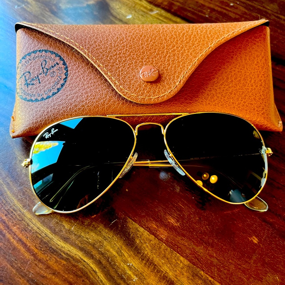 Ray-Ban RB3025 classic aviator sunglasses sz 55 x 14